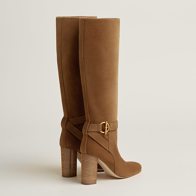 Joanna 90 boot - Brown | Hermès USA